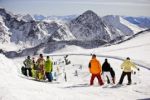 Zasněžené a prosluněné údolí Stubaital Zasněžené a prosluněné údolí Stubaital