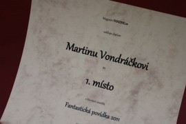 Fantastická povídka 2011 má svého vítěze Fantastická povídka 2011 má svého vítěze