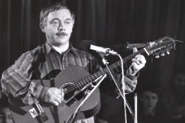 Singer-songwriter and prophet Karel Kryl in Švandovo Theatre