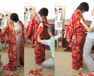 Oblékání kimona